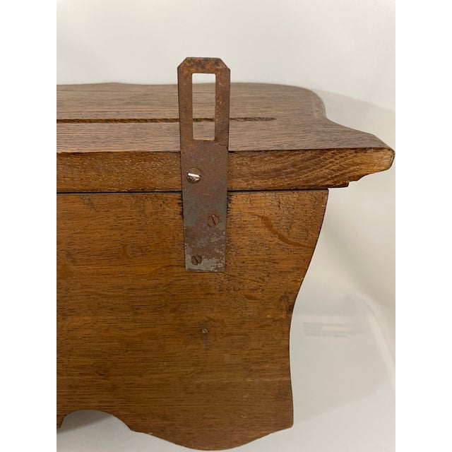 Antique French Oak Wall Shelf Coat and Hat Rack For Sale - Image 11 of 18