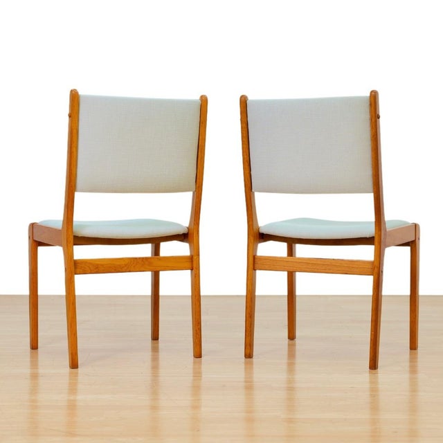 Wood Set of Six Mid Century Danish Teak Dining Chairs For Sale - Image 7 of 11