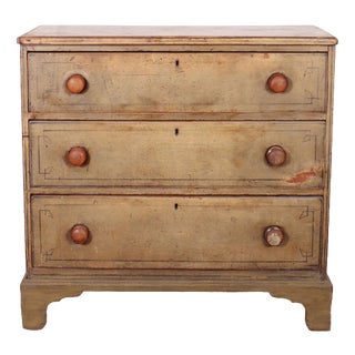 English Painted Chest of Drawers For Sale