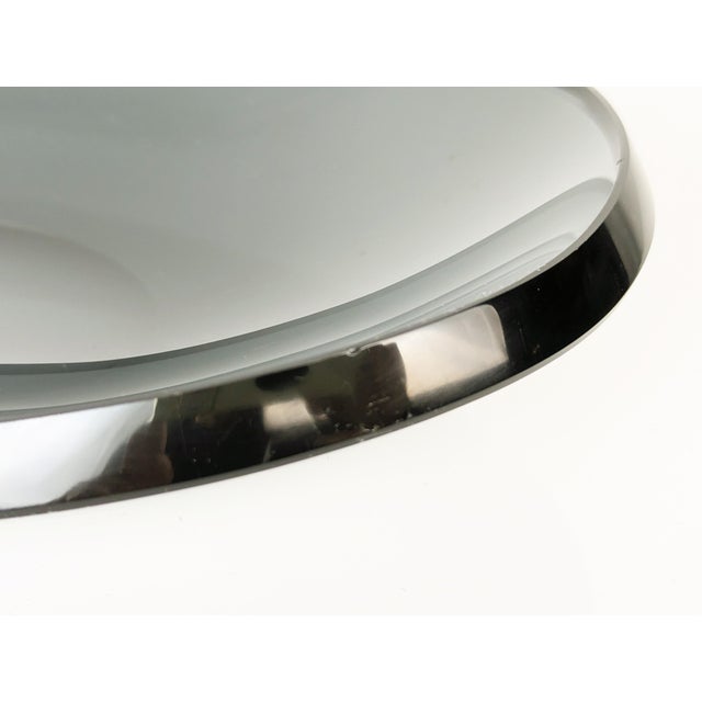 Grinded Smoked Glass Bowl attributed to Fontana Arte, 1960s For Sale - Image 3 of 8