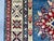 Textile Blue and Cream Kazak-Style Wool Runner Rug With Tribal Medallions, 2'8" X 9'7" For Sale - Image 7 of 15