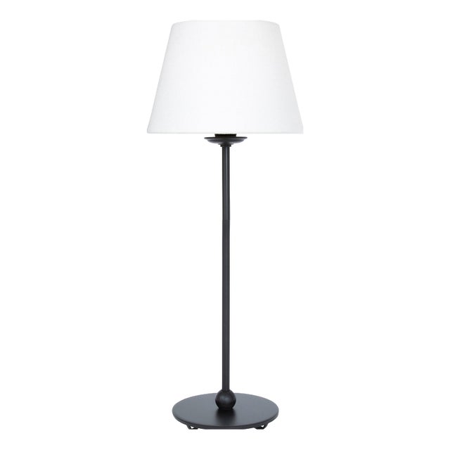 Uno Small Black Table Lamp by Konsthantverk Tyringe 1 For Sale