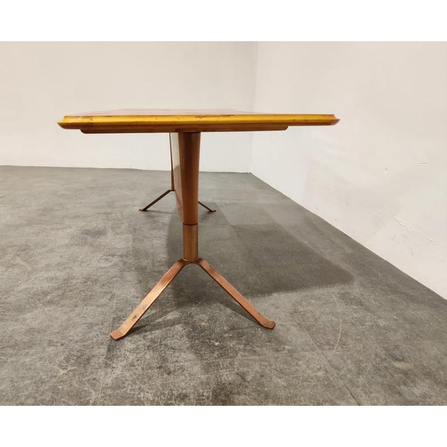 Wood Mid-Century Curved Coffee Table, 1960s For Sale - Image 7 of 12