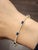 Modern 1.50 Ct Natural Sapphire & Diamond Flexible Bracelet in 14k Yg For Sale - Image 3 of 8
