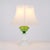 Table Lamp in Green and White Opaline Glass with Brass Details, 1880s For Sale - Image 3 of 9
