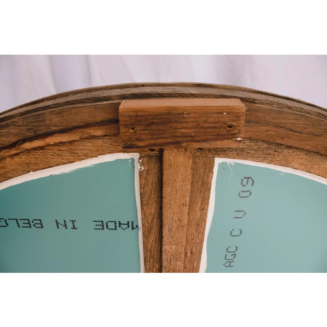 Wood Antique French Half Round Window Casement Mirror For Sale - Image 7 of 13