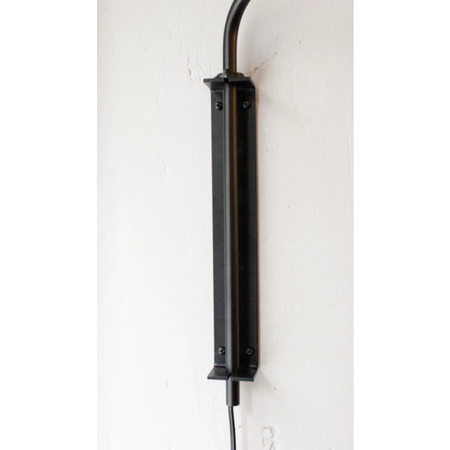 Black Black Kepler Wall Light with Adjustable Shade by Juanma Lizana For Sale - Image 8 of 11