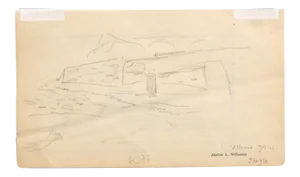 Louis-Charles Willaume, Landscape, Original Pencil on Paper, 1905