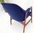Navy Blue New Blue Wool Upholstery Teak Frames Danish Mid-Century Modern Lounge Chairs For Sale - Image 8 of 15