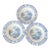 Antique Blue and White Wood and Sons Made in England Bowls "Yuan" Pattern Set of 3 For Sale