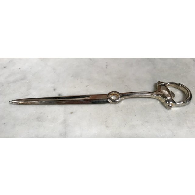 Modern Vintage Silver Plated Equestrian Letter Opener, Italy, 1980s For Sale - Image 3 of 10