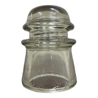 Antique Armstrong No 2 Clear Glass Insulator For Sale