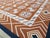 Galerie Shabab Collection Mid-20th Century Handmade Indian Dhurrie Large Room Size Carpet in Terracotta For Sale - Image 9 of 10