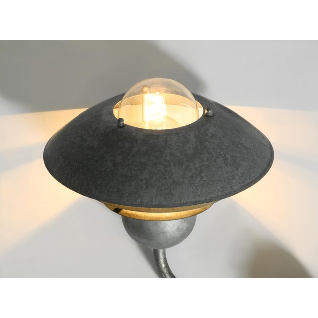 Gray Vintage Danish Outdoor Lamp in Galvanized Steel and Glass Shade from Nordlux, 1990s For Sale - Image 8 of 18