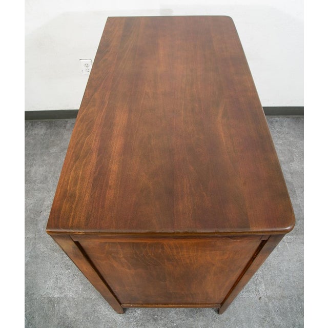 Mid-Century Modern Mid Century Danish Modern Highboy Dresser Walnut 4 Drawer MCM Vintage Karges 60s For Sale - Image 3 of 12