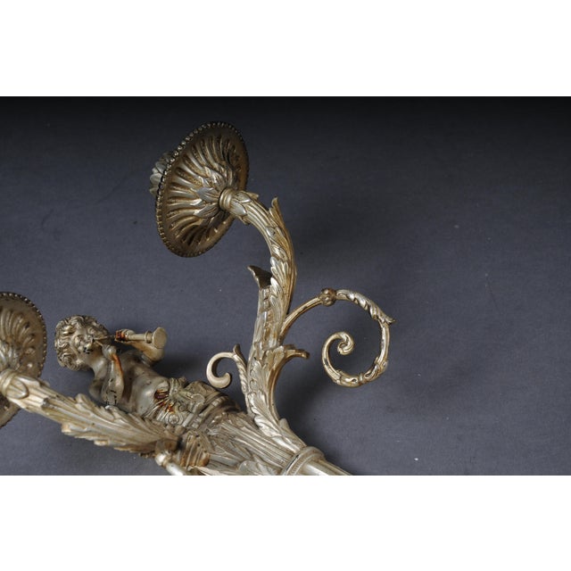 Bronze Candle Sconce, France, 1880s For Sale - Image 10 of 18