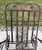 1940s Salterini Mt. Vernon Wrought Iron Wheel Chair Chaise Lounge With Matching Ottoman, 2 Pieces For Sale - Image 9 of 12