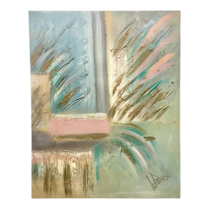 Large Vintage Abstract Signed Painting