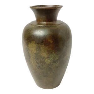 Antique Japanese Patinated Bronze Vase