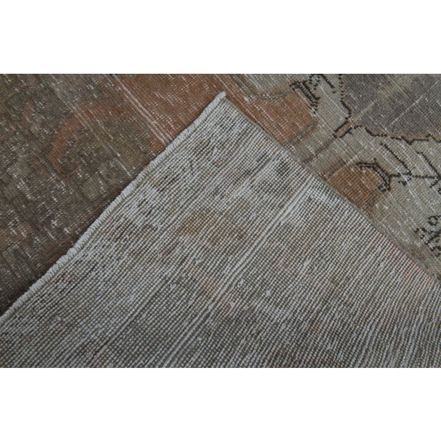1970s Vintage Turkish Handmade Wool Cotton Orange Runner Rug For Sale - Image 11 of 11