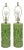 Contemporary Modern Green Glazed Ceramic Scroll Decorated Table Lamps - A Pair For Sale