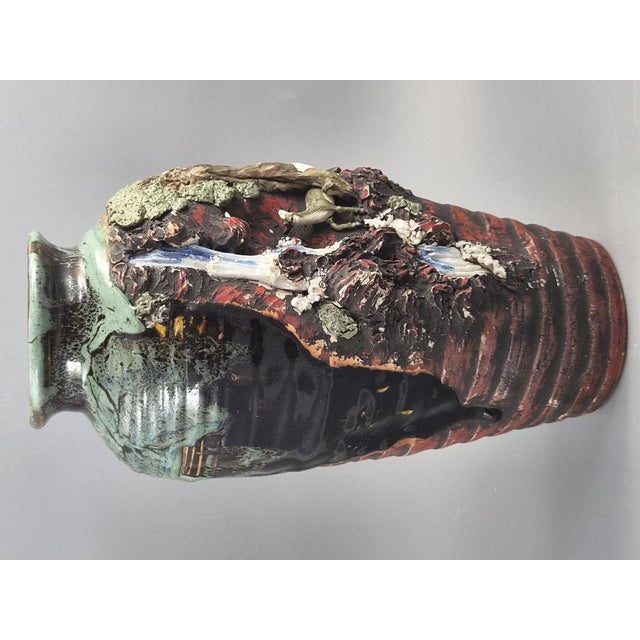 Black Japanese Meiji-Taisho Sumida Gawa Vase by Hiroshi, 1890s For Sale - Image 8 of 12