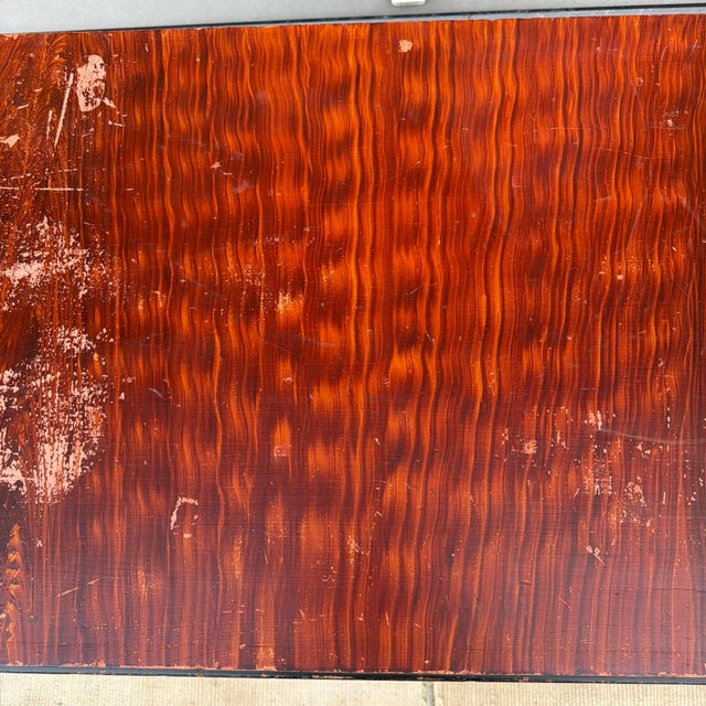 Wood Antique Manheim, Lancaster County, Pa Flame Paint Decorated Blanket Chest 19th Century For Sale - Image 7 of 18