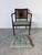 1970s Vintage Hollywood Regency Faux Grain Painted Armchair With Cane Back & Upholstered Seat For Sale - Image 5 of 12