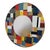 Wood Round Glass Mirror, 1980s For Sale - Image 7 of 7