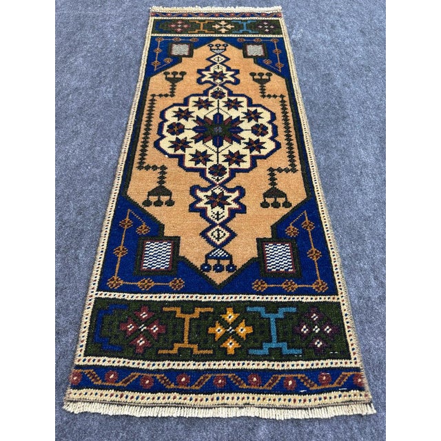 Turkish Yastik Rug 1'4" x 3'8" #23682 Explore a curated collection of hallway runners, wool rugs, and handmade...