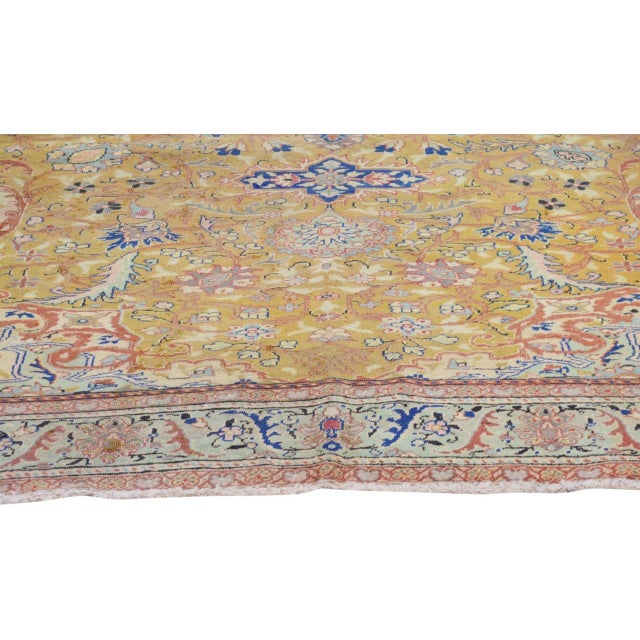 Vintage Turkish Anatolian Hand Knotted Fine Wool Rug, 6'7"x9'5" For Sale - Image 4 of 6