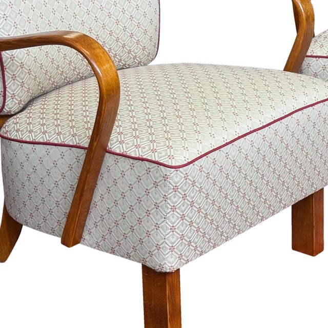 Art Deco Lounge Chairs by Jindřich Halabala for Up Závody, 1930s, Set of 2 For Sale - Image 11 of 12