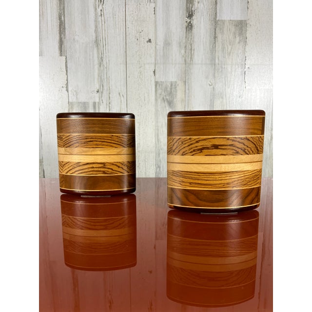 Vintage Stacked Solid Wood Bookends For Sale - Image 13 of 13