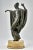 Art Deco Bronze Sculpture of Woman Dancing - Signed M Draper For Sale - Image 9 of 13