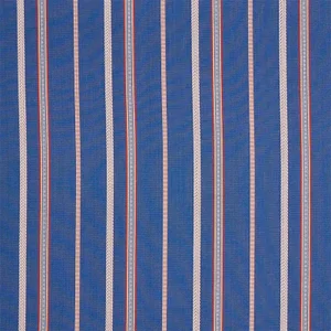 Schumacher Kayenta Stripe Fabric in Blue