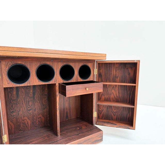 Vintage Wooden Cube Bar Cabinet by Torbjørn Afdal for Bruksbo, 1960s For Sale - Image 16 of 18