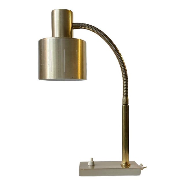 Scandinavian Modern Adjustable Brass Desk Lamp from Vitrika, 1970s For Sale - Image 11 of 11