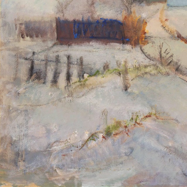 Mid-Century Modern 'Snowy Landscape With Farm Buildings' by Victor Kühnel, 1942, Charlottenborg For Sale - Image 3 of 12