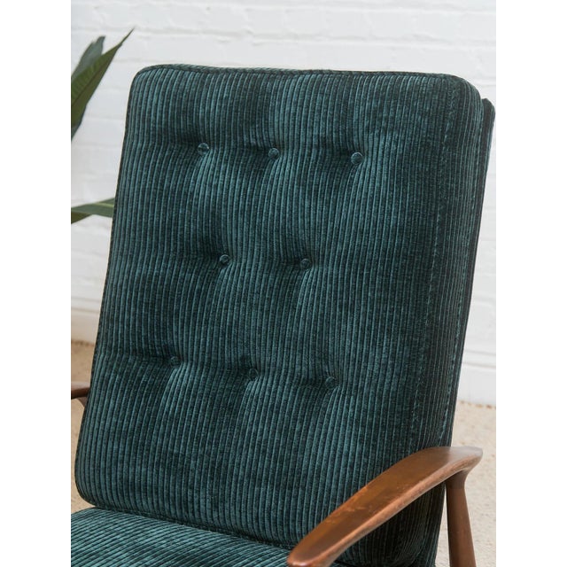 Mid 20th Century Mid 20th Century Styled After Mid Century Modern Upholstered Milo Baughman Armchair For Sale - Image 5 of 11