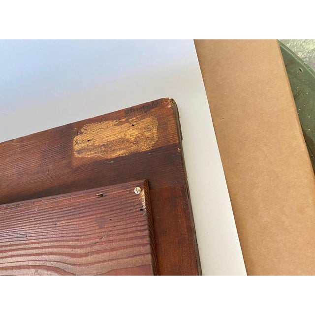 Art Nouveau Wood Wall Mirror with Facet Cut, Austria, 1900s For Sale - Image 3 of 18