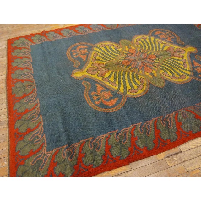 Arts & Crafts Early 20th Century Irish Donegal Arts & Crafts Carpet ( 5'7" x 7'9" - 170 x 296) For Sale - Image 3 of 12