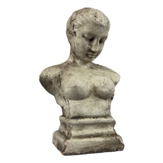 Vintage Venus Bust Sculpture in Ceramic & Gesso, 1960s For Sale