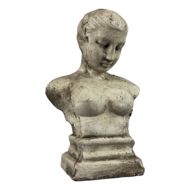 Vintage Venus Bust Sculpture in Ceramic & Gesso, 1960s For Sale