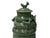 Vintage Oriental Dragon Motif Celadon Glaze Ceramic Art Jar For Sale - Image 9 of 10