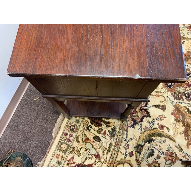Late 20th Century 20th Century Stone House Collection Oak Wood Console For Sale - Image 5 of 13