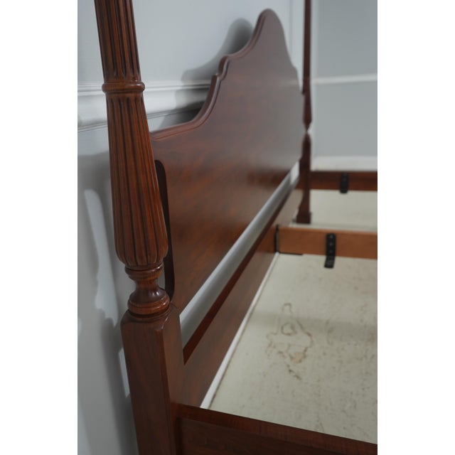 Henkel Harris Henkel Harris Model 160 Cherry King Size Poster Bed For Sale - Image 4 of 16