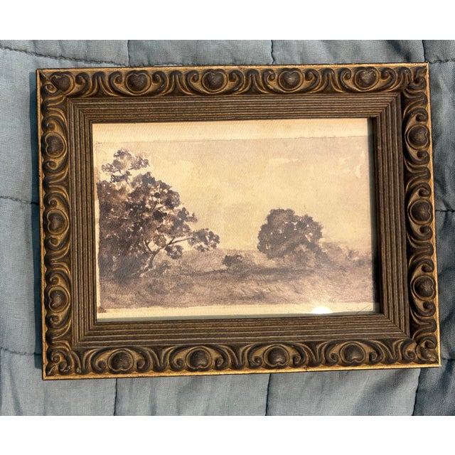 Lovely print issued by the artist on heavy textured card stock, signed in the print. Unusual in that it is sepia-toned but...
