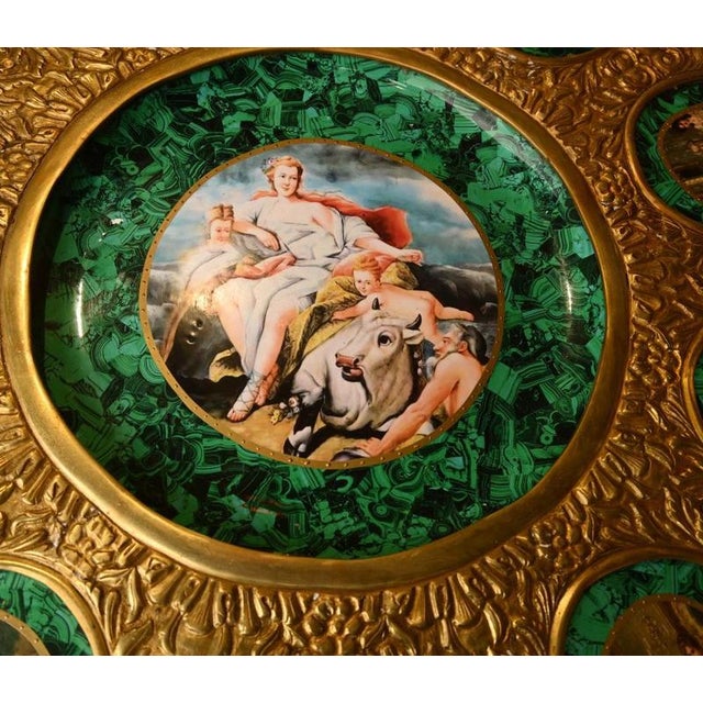 French Napoleon III Malachite Centre Table For Sale - Image 3 of 5