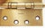Traditional Pair of Reclaimed 4 X 4 In. Brass Baldwin Ball Bearing Door Hinges For Sale - Image 3 of 5