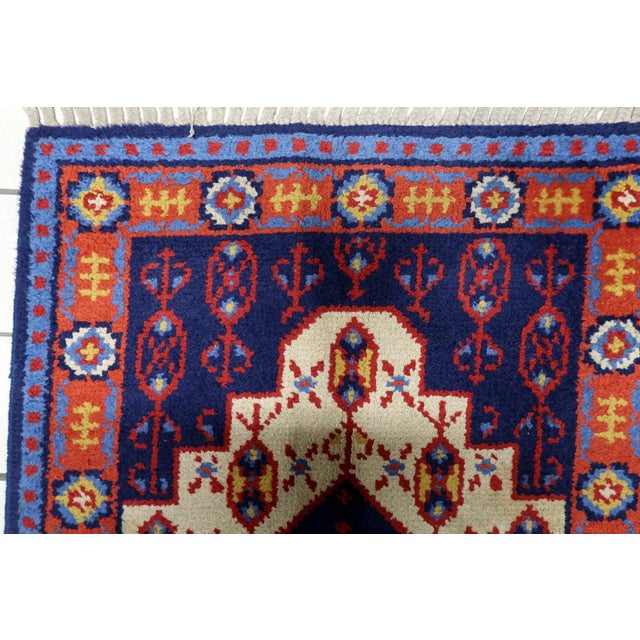 1950s, Vintage French Savonnerie Rug 3.1' X 5.8' For Sale - Image 10 of 13